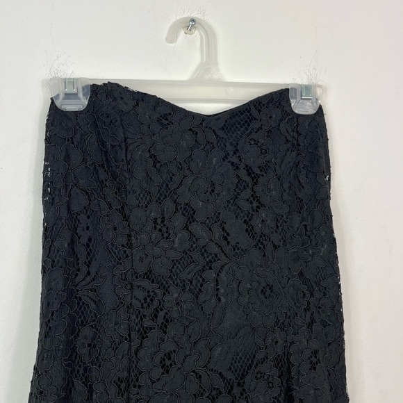 Le Chateau Black Lace Strapless Prom Dress Sz M - Picture 4 of 16